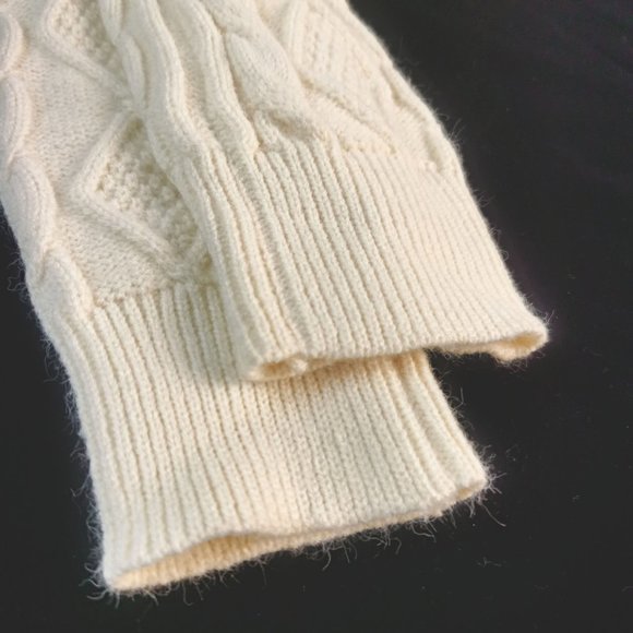 Long Sleeve Turtleneck Sweater Dress Open Back Mini Dress - Beige - Picture 11 of 14